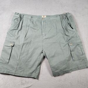 Woolrich Cargo Shorts 100% Cotton Canvas Mens size 54 Olive Green 3082 RS